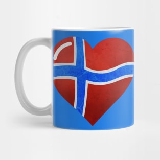 Flag of Norway in a shape of heart Mug